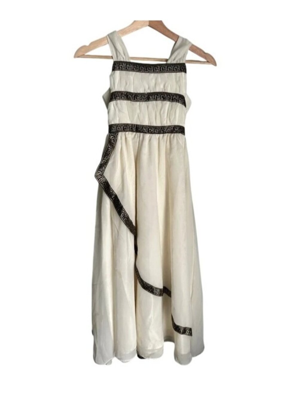 Girl Chasing Fireflies Wishcraft Greek Goddess Costume Gold Cape Dress Size 8
